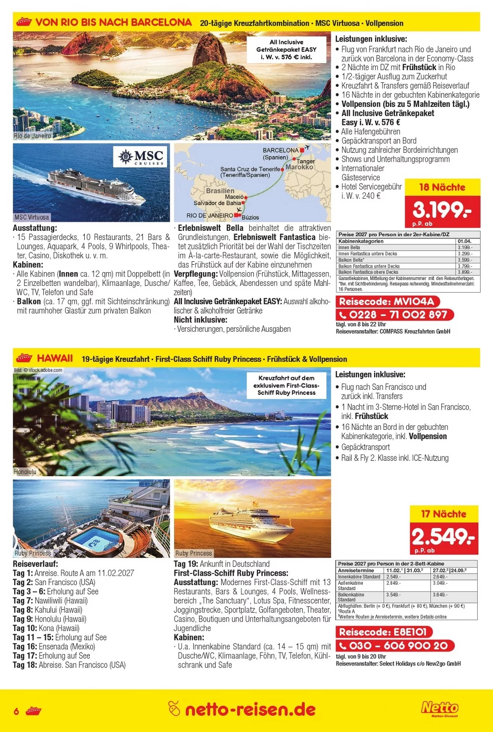 Netto marken reisen prospekt oktober 6