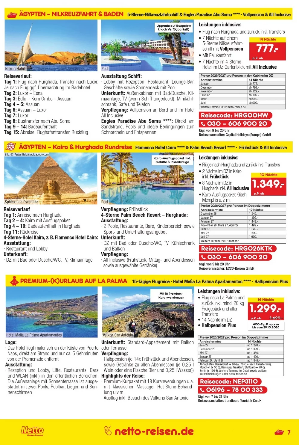 Netto marken reisen prospekt oktober 7