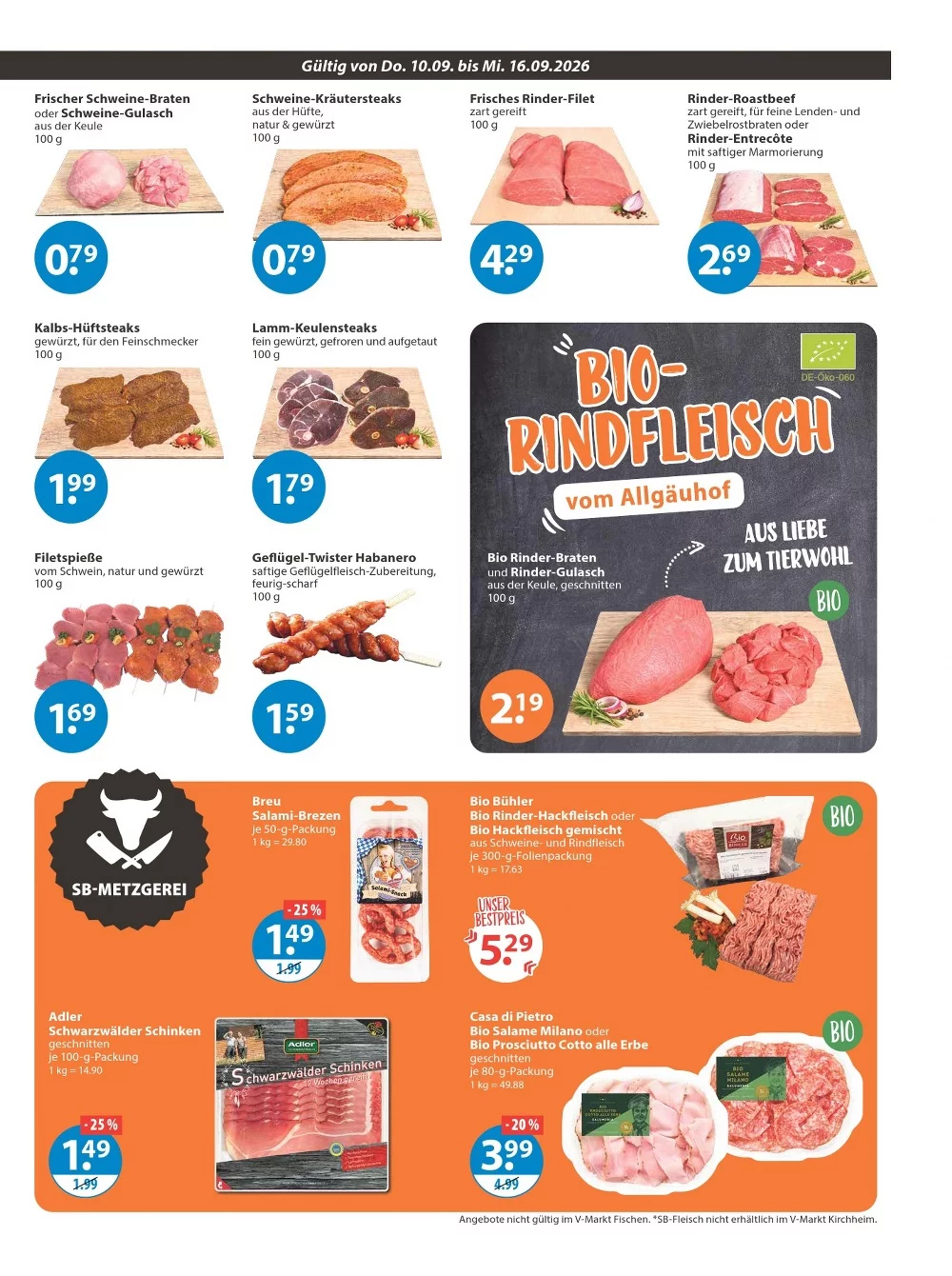 V-Markt Prospekt 10.09.2026 bis 16.09.2026 3 V Markt prospekt september 10 16 3
