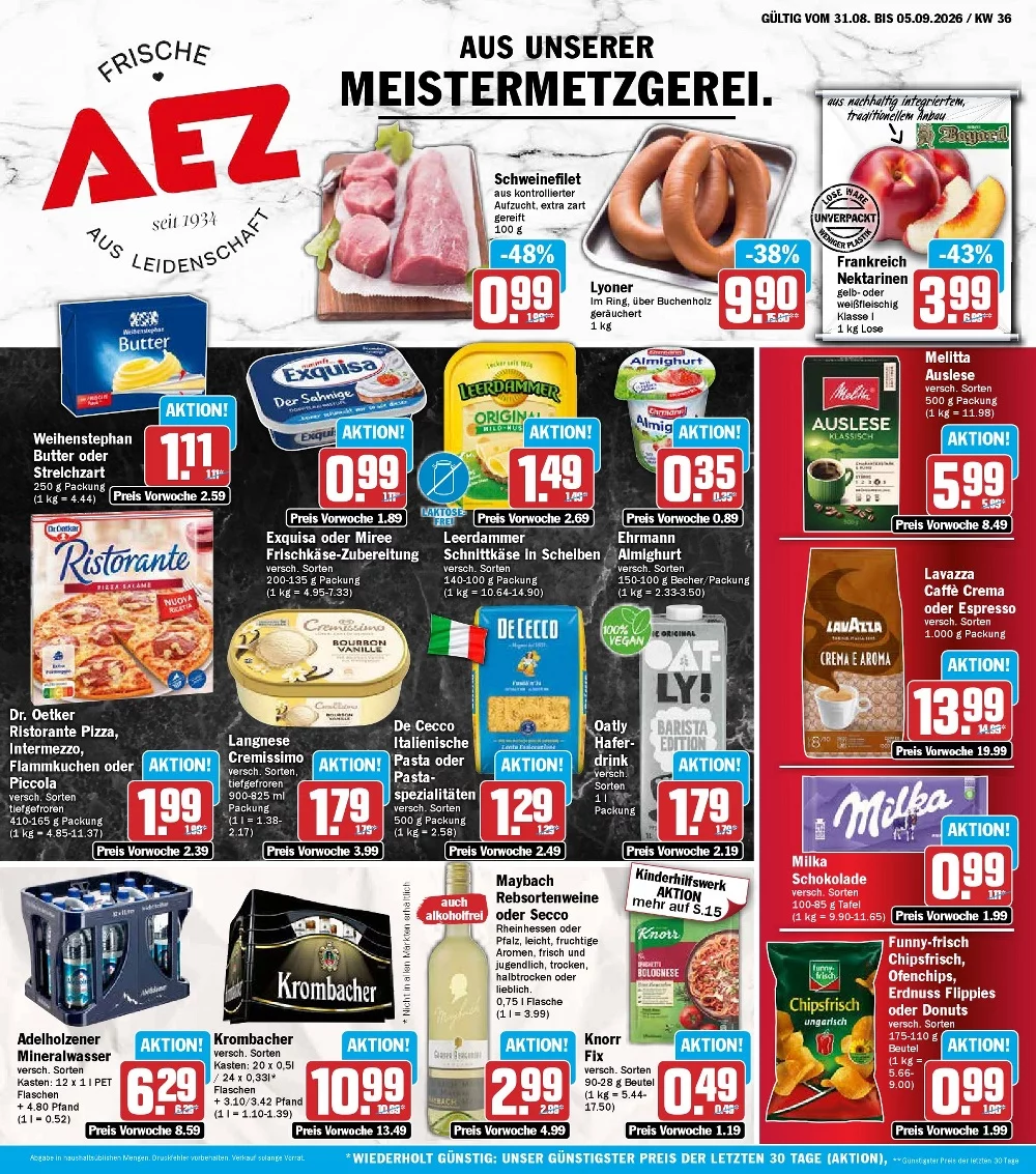 AEZ Prospekt 31.08.2026 bis 05.09.2026 1 aez prospekt kw-36