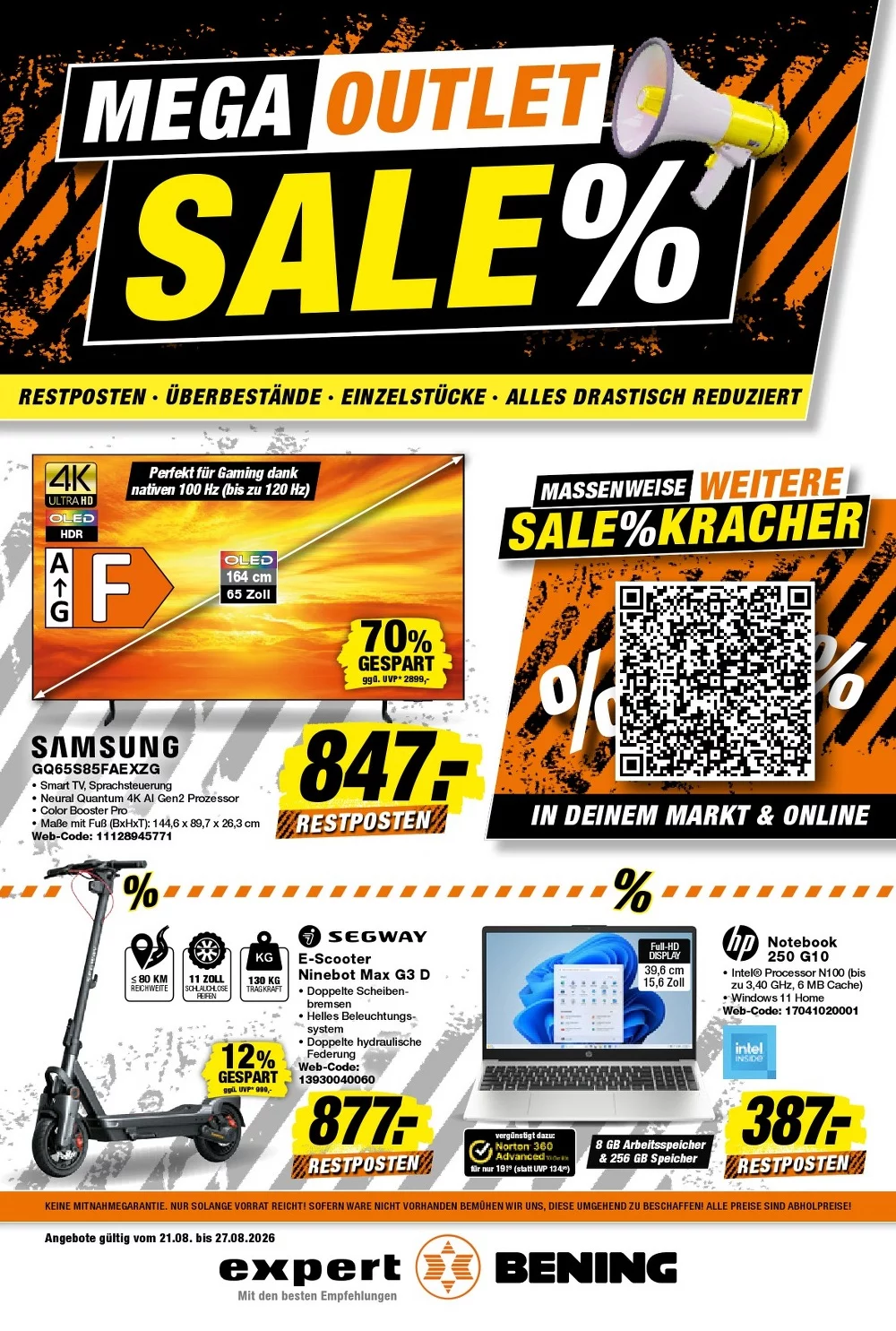Expert Bening Prospekt 21.08.2026 bis 27.08.2026 1 bening prospekt kw-35