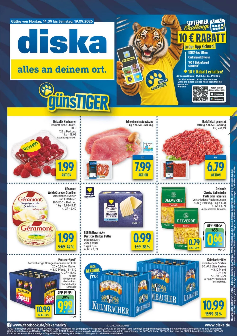 Diska Prospekt 14.09.2026 bis 19.09.2026 1 diska prospekt kw-38
