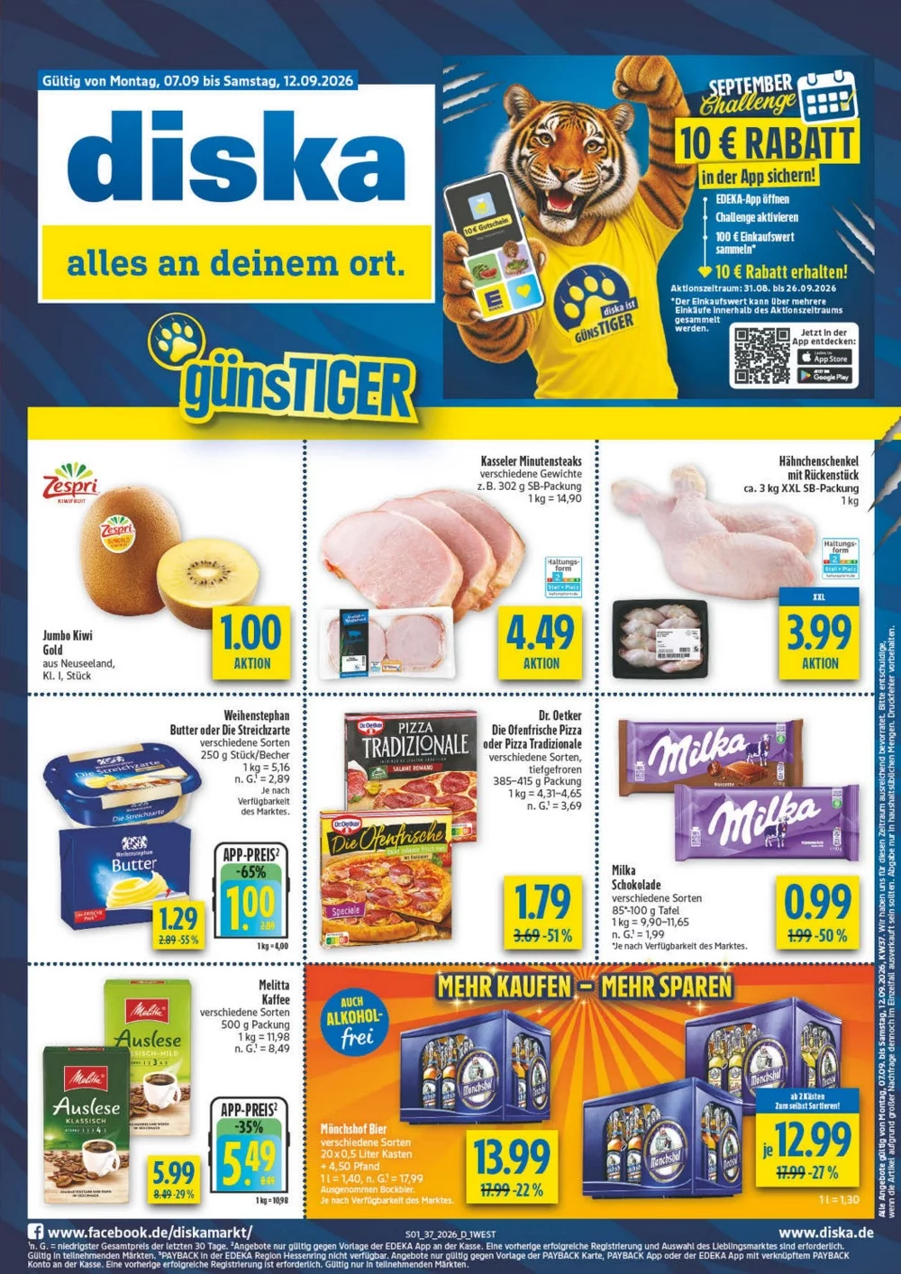 Diska Prospekt 07.09.2026 bis 12.09.2026 1 diska prospekt kw-37