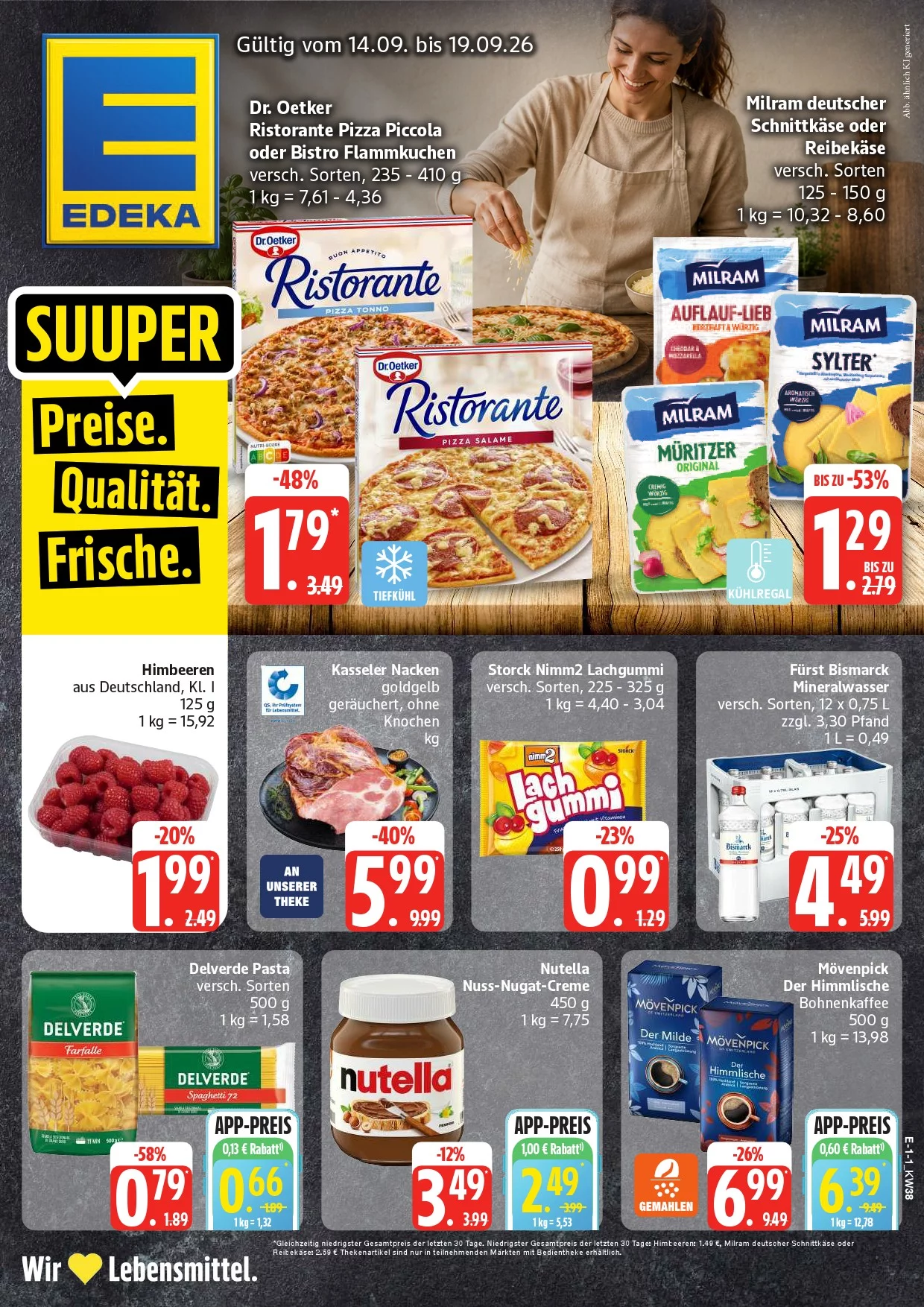 Edeka Prospekt Nord 14.09.2026 bis 19.09.2026 1 edeka prospekt kw-38