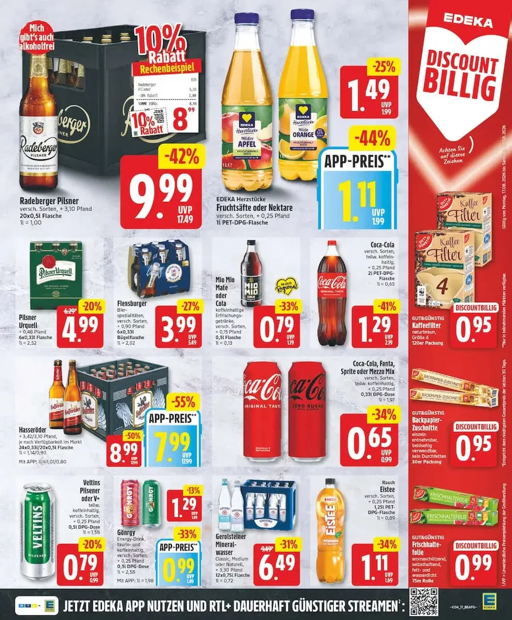 edeka priospekt august 17 22 17