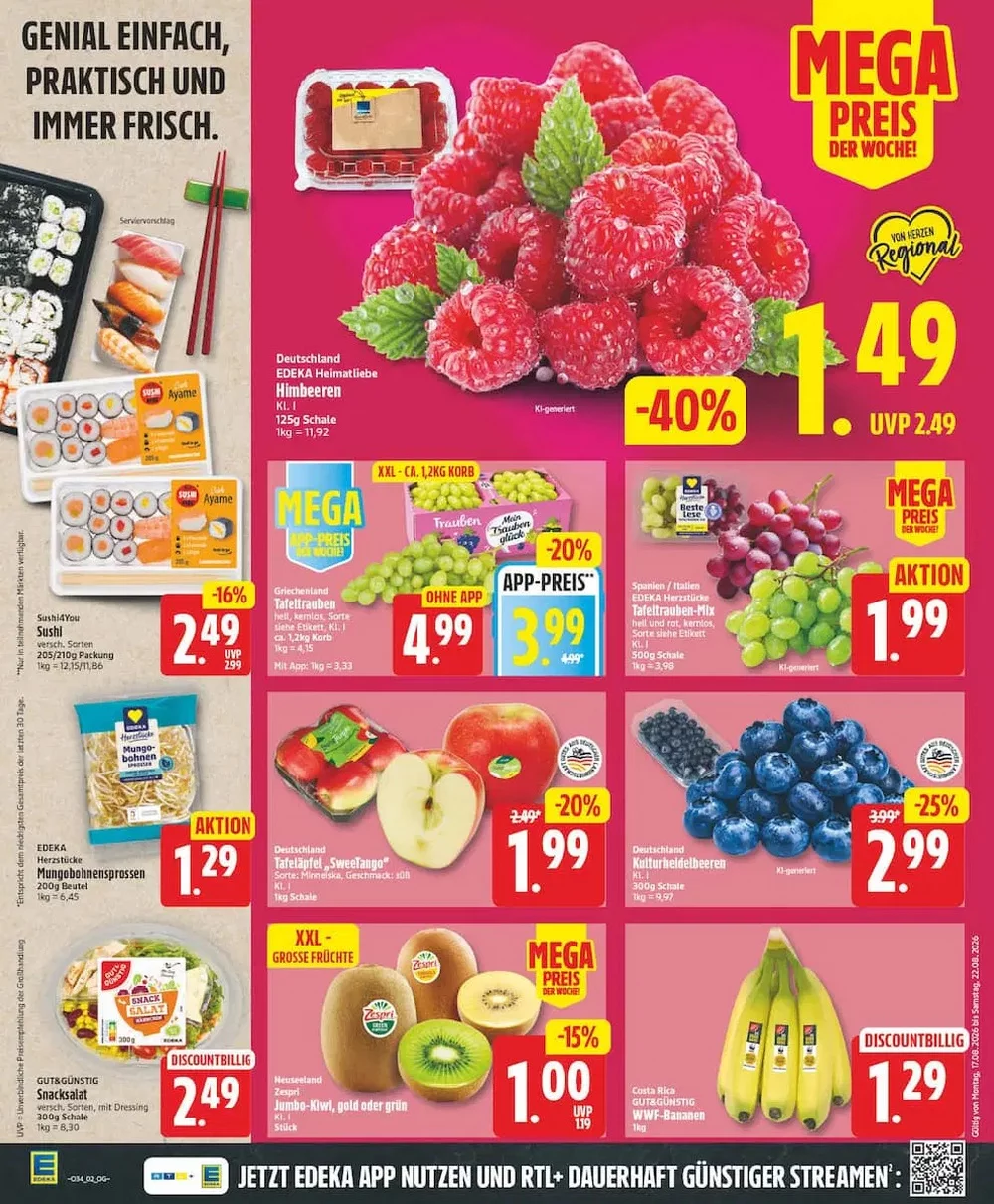 Edeka Prospekt 17.08.2026 bis 22.08.2026 2 edeka priospekt august 17 22 2