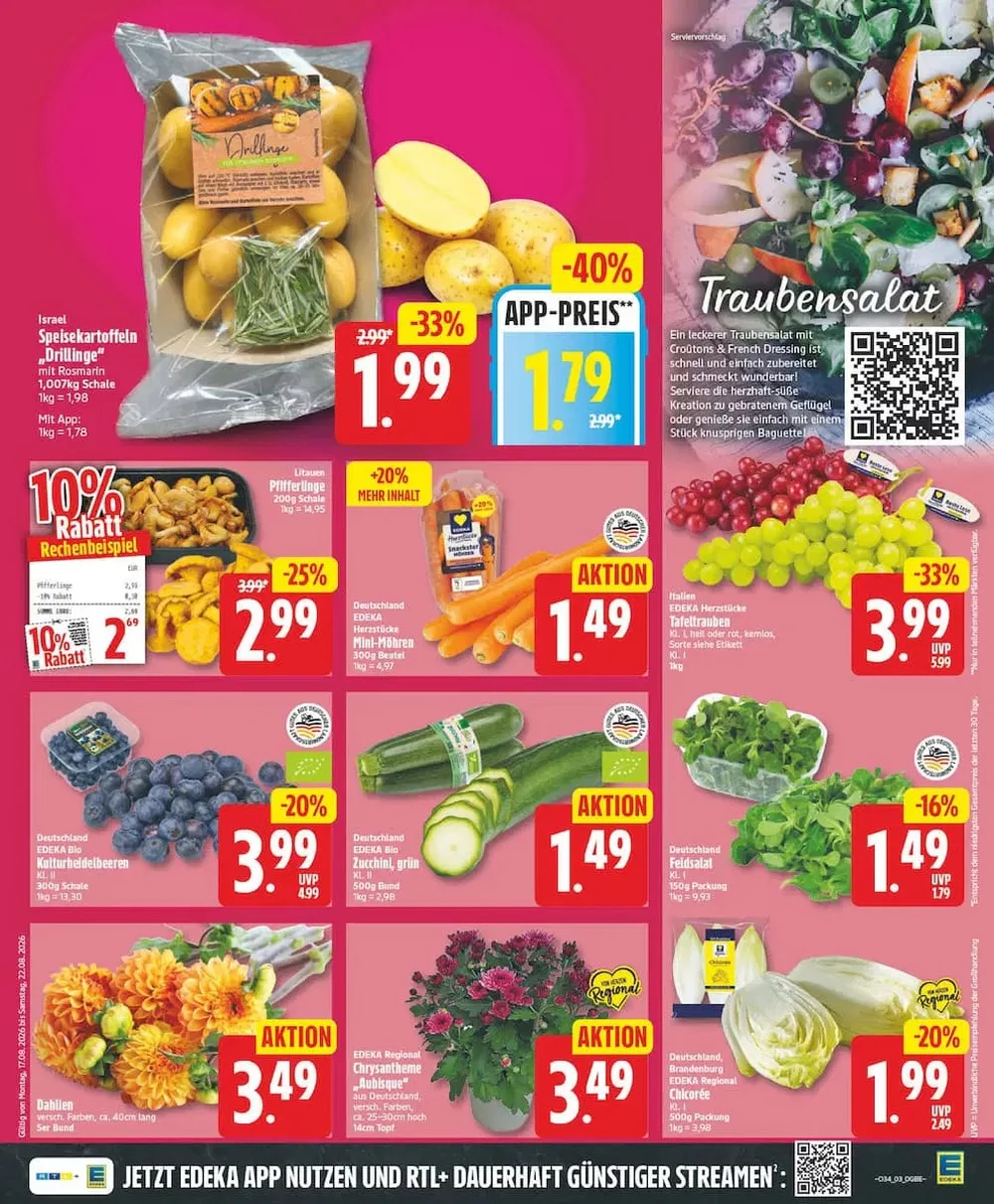 Edeka Prospekt 17.08.2026 bis 22.08.2026 3 edeka priospekt august 17 22 3