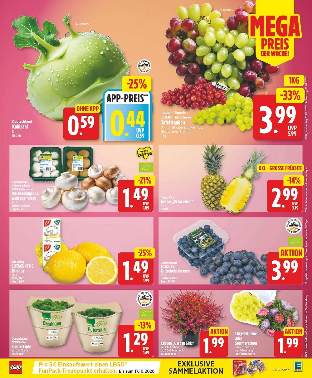 Edeka Prospekt 14.09.2026 bis 19.09.2026 3 edeka prospekt august 31 september 5 3 1