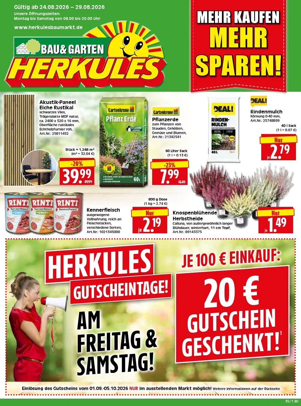 Herkules Baumarkt Prospekt 07.09.2026 bis 12.09.2026 1 herkules baumarkt prospekt kw-35