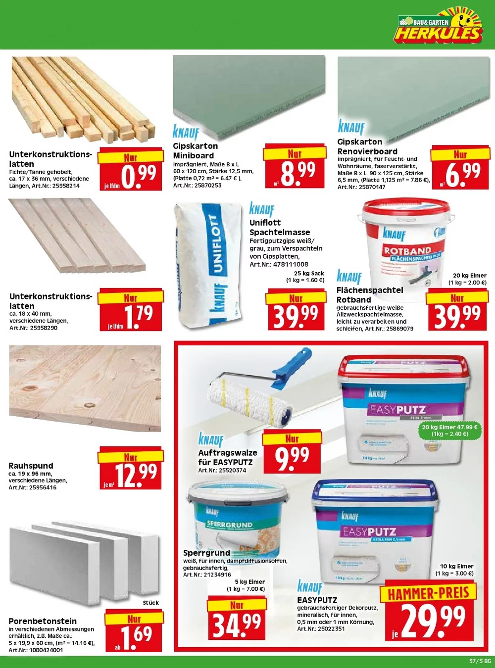 herkules baumarkt prospekt kw 37 5