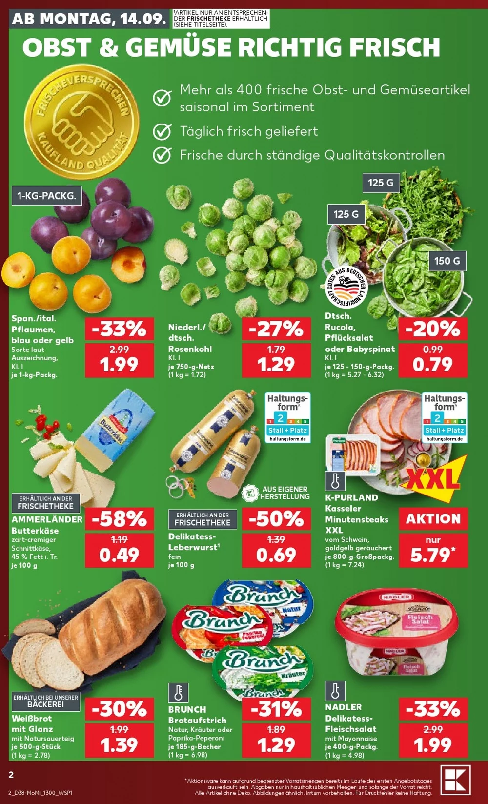 Kaufland Prospekt Wochenstart 14.09.2026 bis 19.09.2026 2 kaufland prospekt september 14 16 2