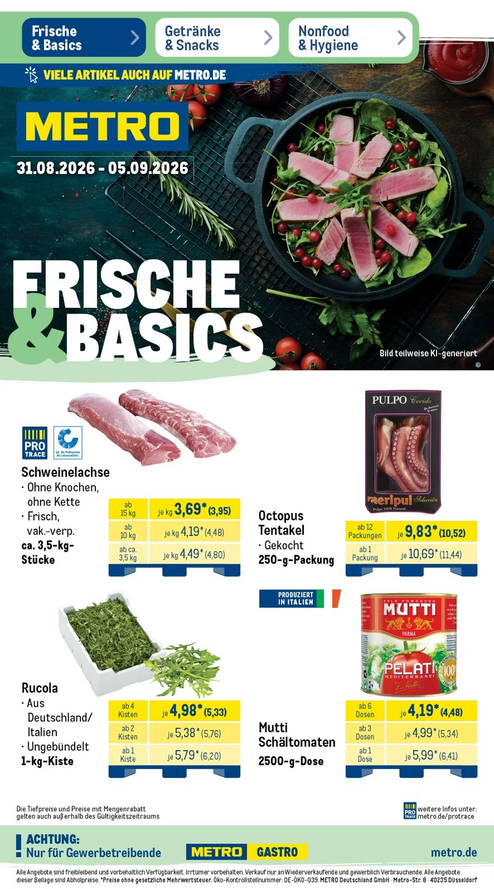 Metro Prospekt Food 31.08.2026 bis 05.09.2026 1 metro prospekt kw-36