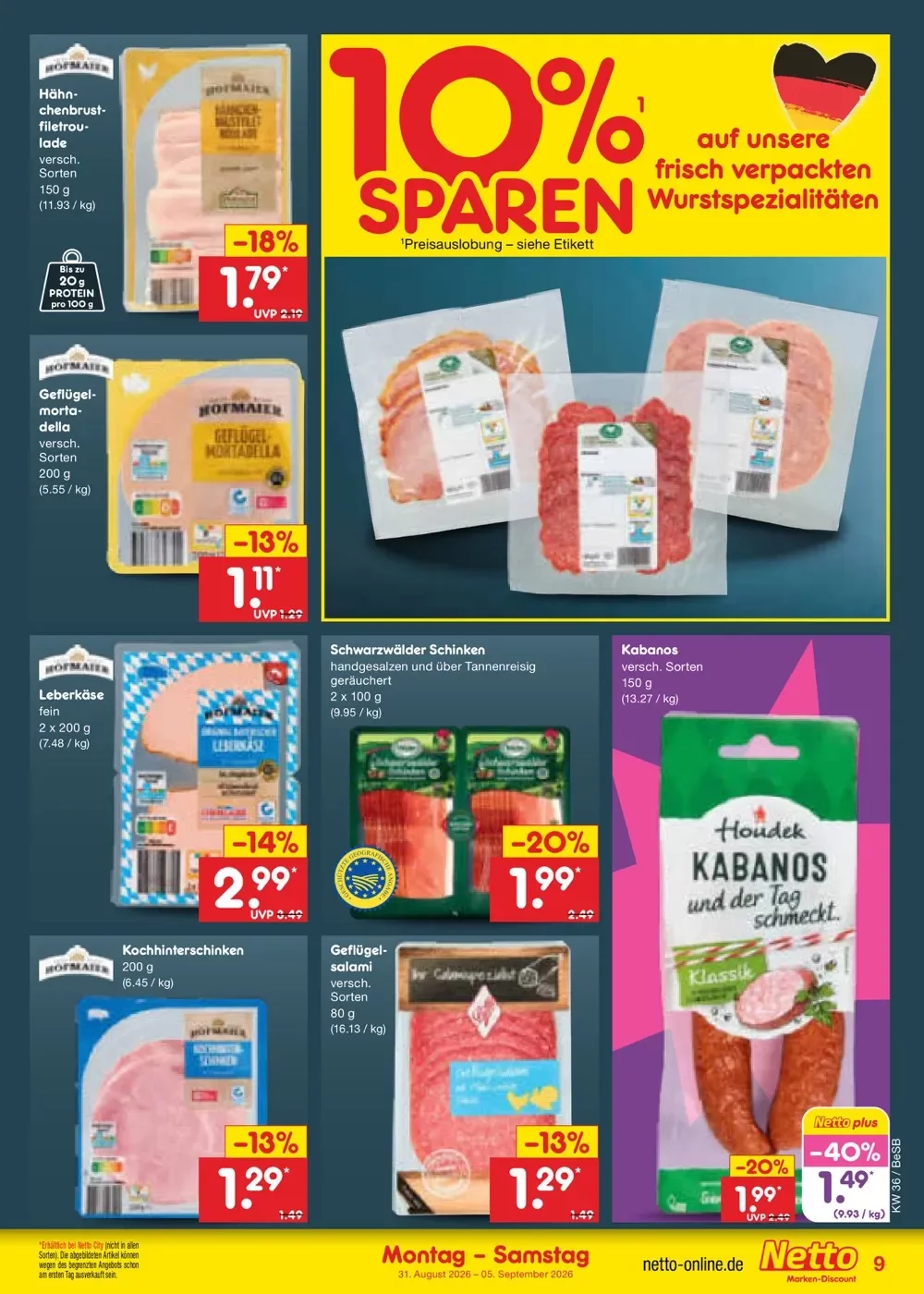 netto marken prospekt august 31 september 5 11