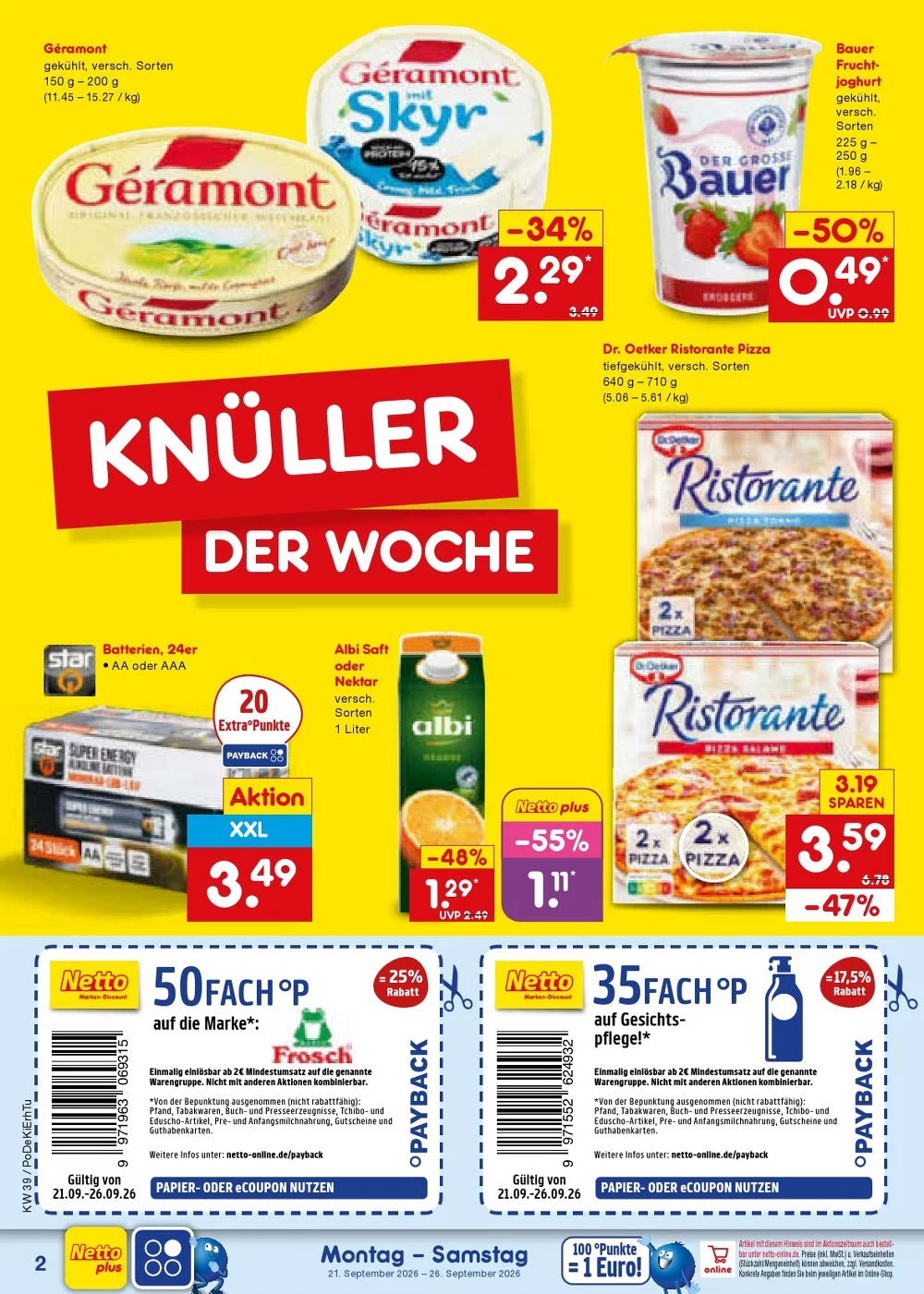 Netto Marken-Discount Prospekt 21.09.2026 bis 26.09.2026 2 netto marken prospekt september 21 26 2