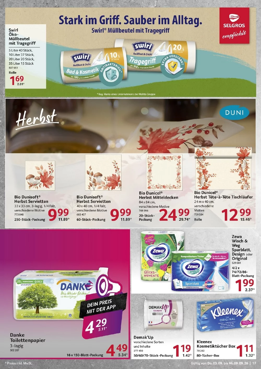 selgros food prospekt september 3 9 17