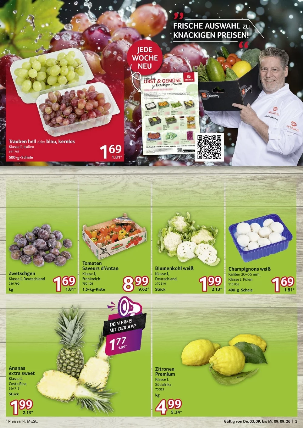 Selgros Prospekt (Food) 03.09.2026 bis 09.09.2026 2 selgros food prospekt september 3 9 2
