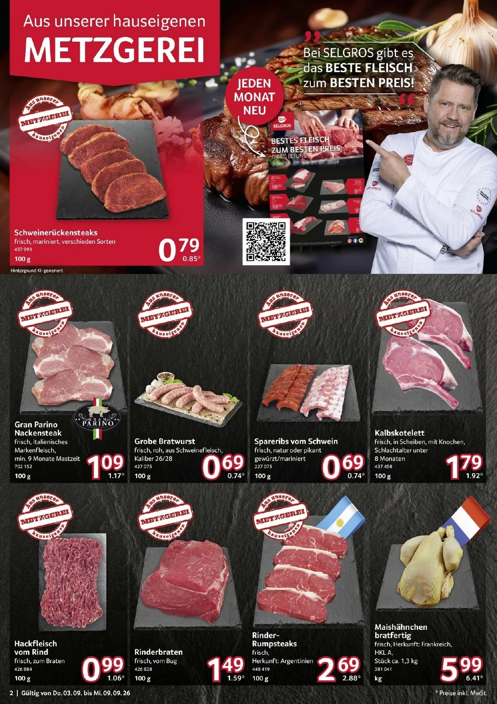 Selgros Prospekt (Food) 03.09.2026 bis 09.09.2026 3 selgros food prospekt september 3 9 3