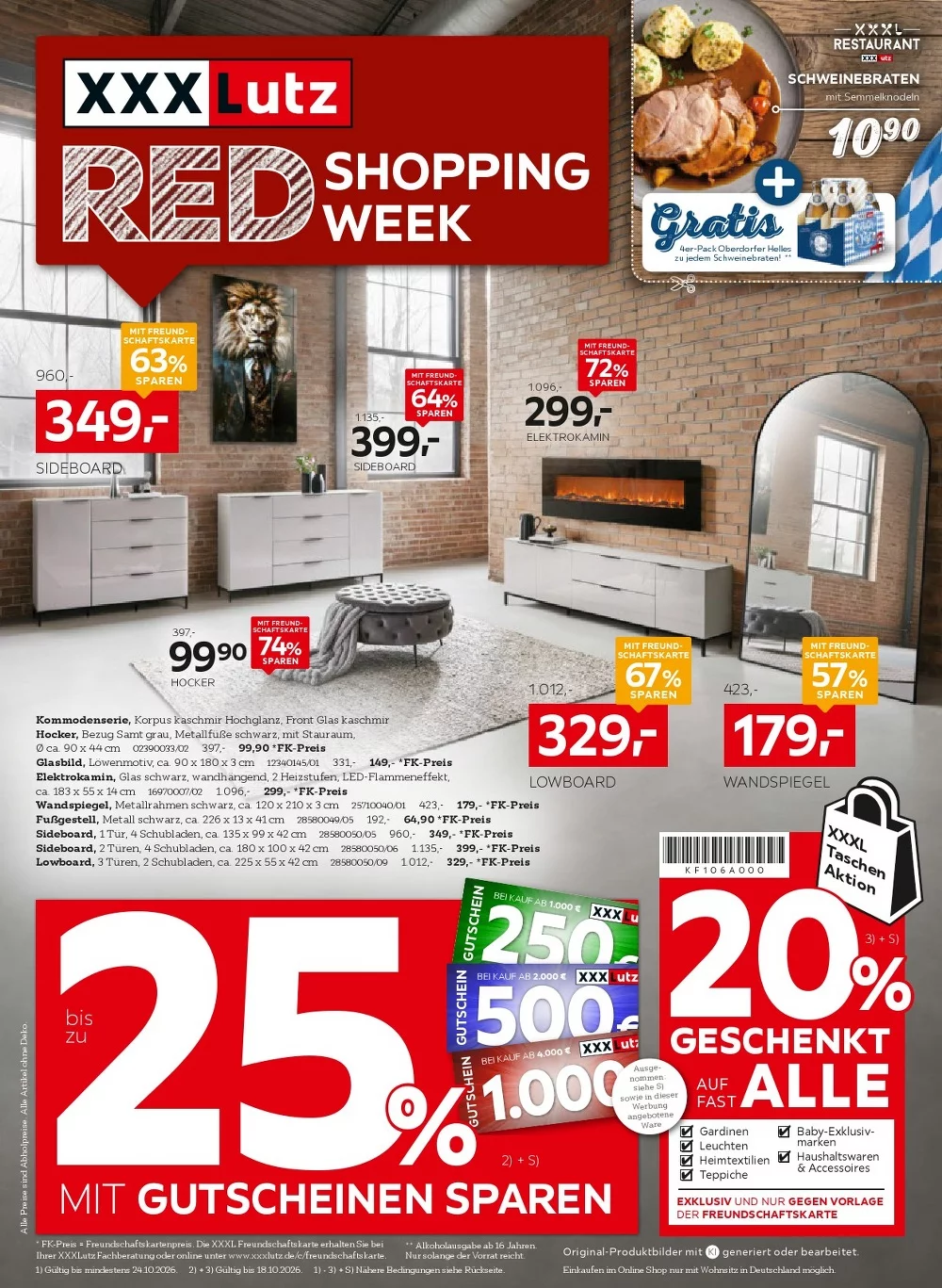 XXXLutz Prospekt neu 26.10.2026 bis 31.10.2026 1 xxxlutz prospekt kw-42