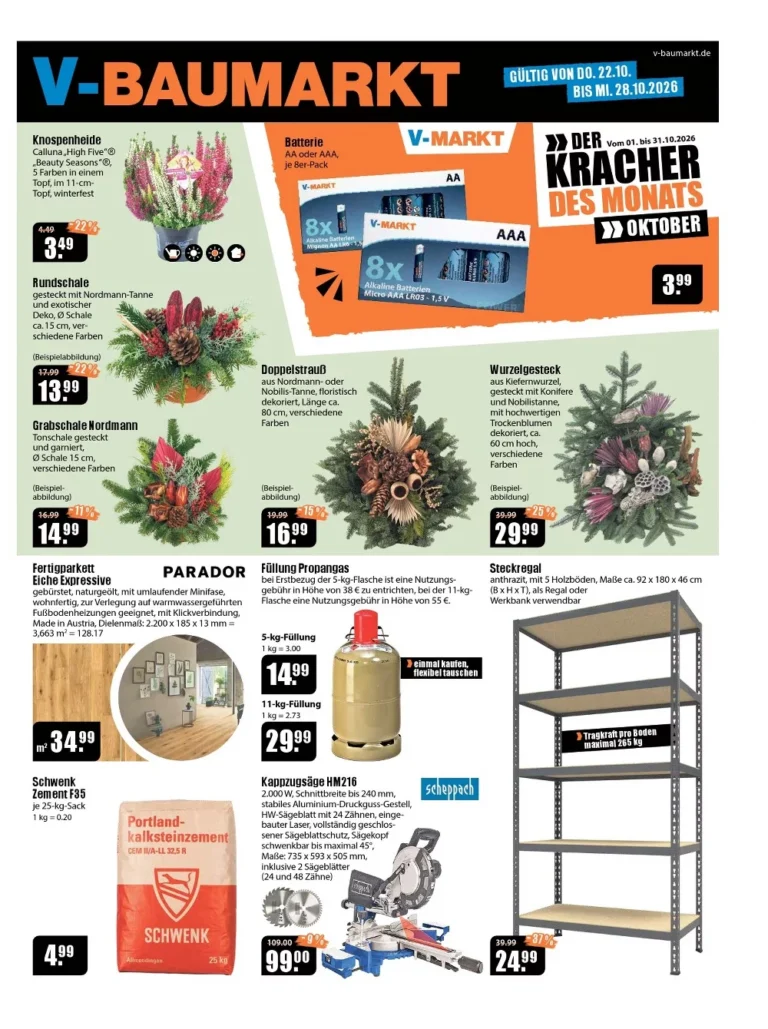 v baumarkt prospekt kw-43