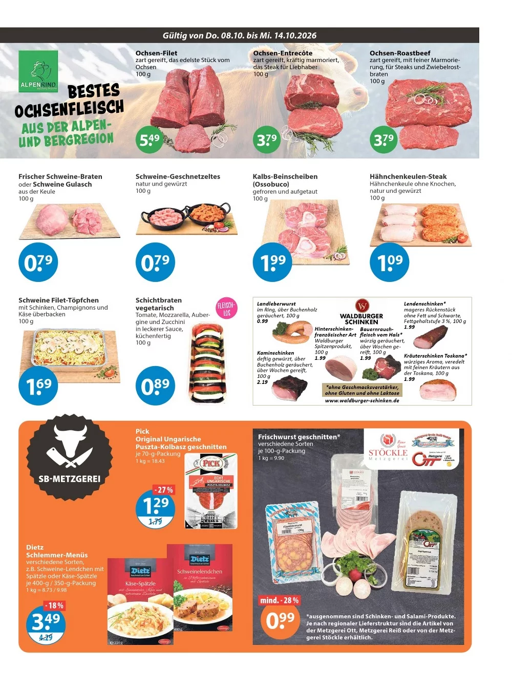 V-Markt Prospekt 08.10.2026 bis 14.10.2026 3 V Markt prospekt oktober 8 14 3