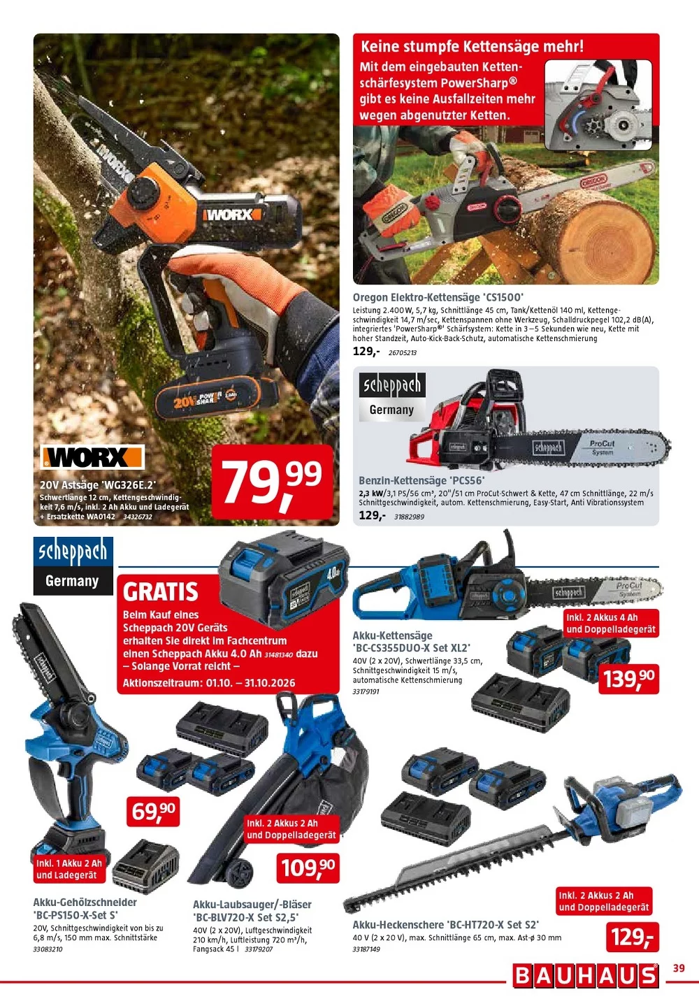 bauhaus prospekt oktober 39