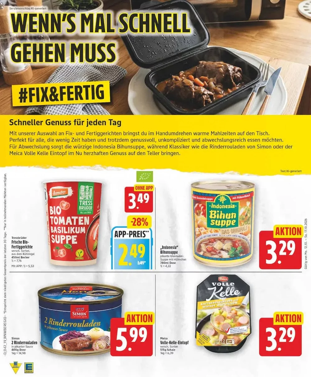 edeka prospekt oktober 12 17 19