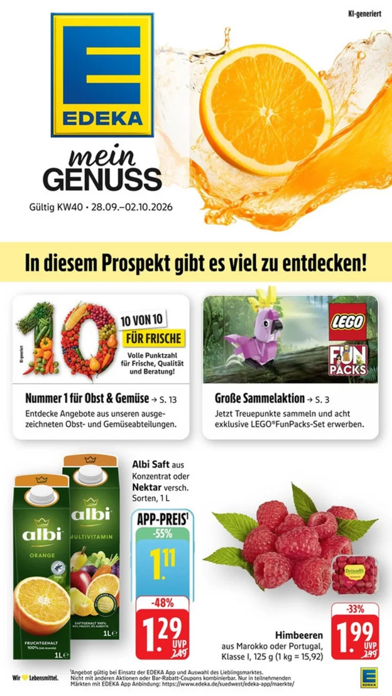 edeka südwest prospekt kw-40