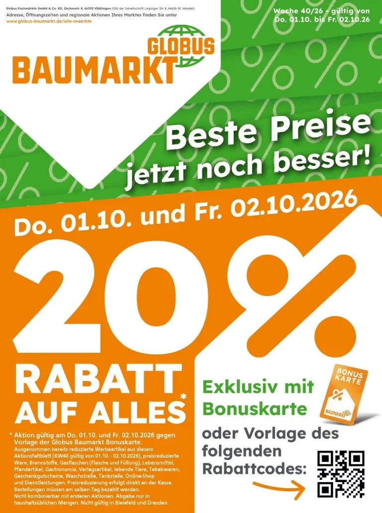 globus baumarkt prospekt kw-40