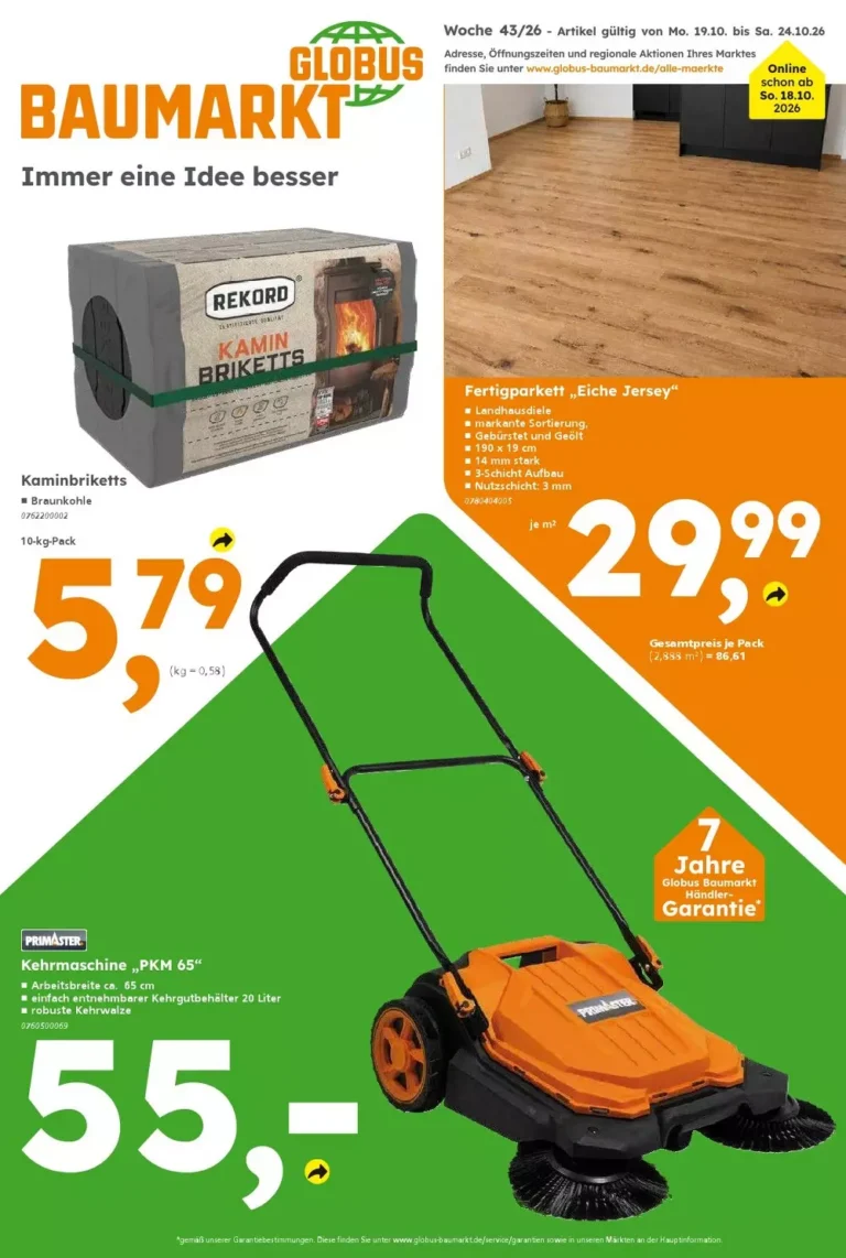 globus baumarkt prospekt kw-43