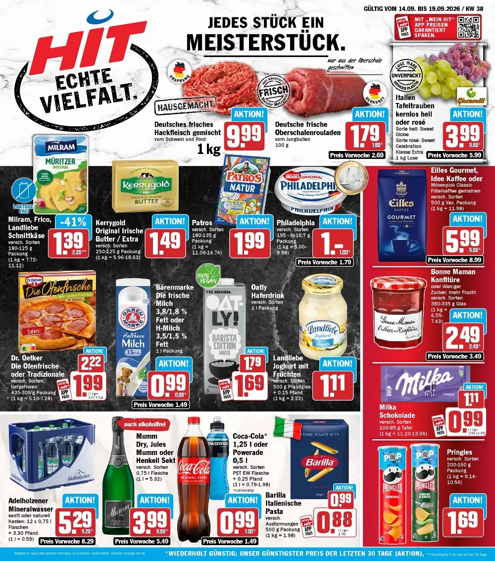 HIT Prospekt 14.09.2026 bis 19.09.2026 1 hit prospekt kw-38