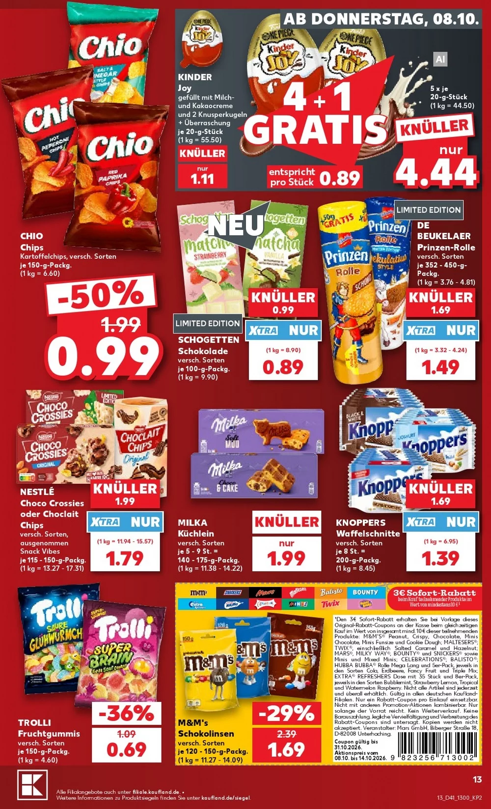 kaufland prospekt oktomer 8 14 13