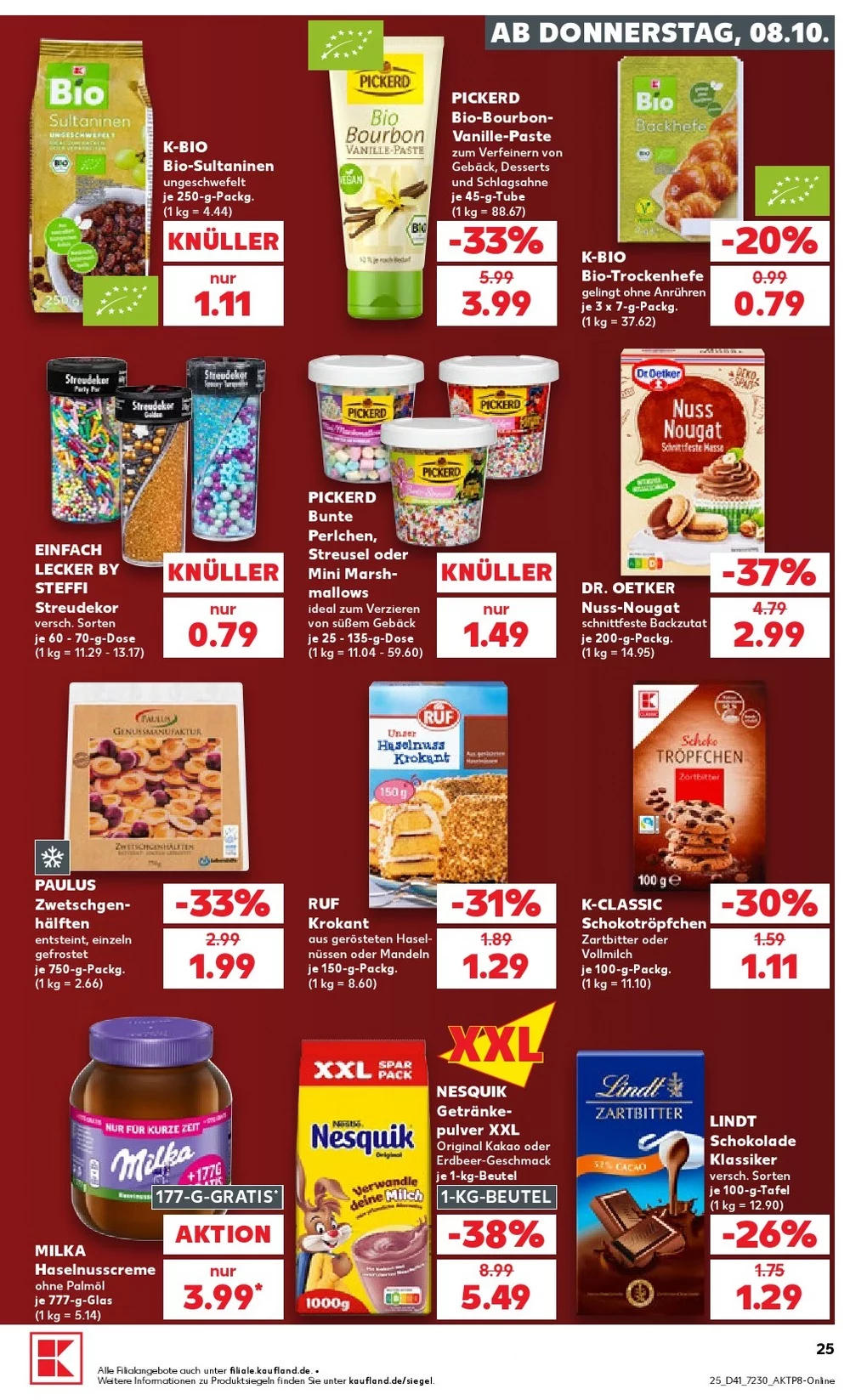 kaufland prospekt oktomer 8 14 25