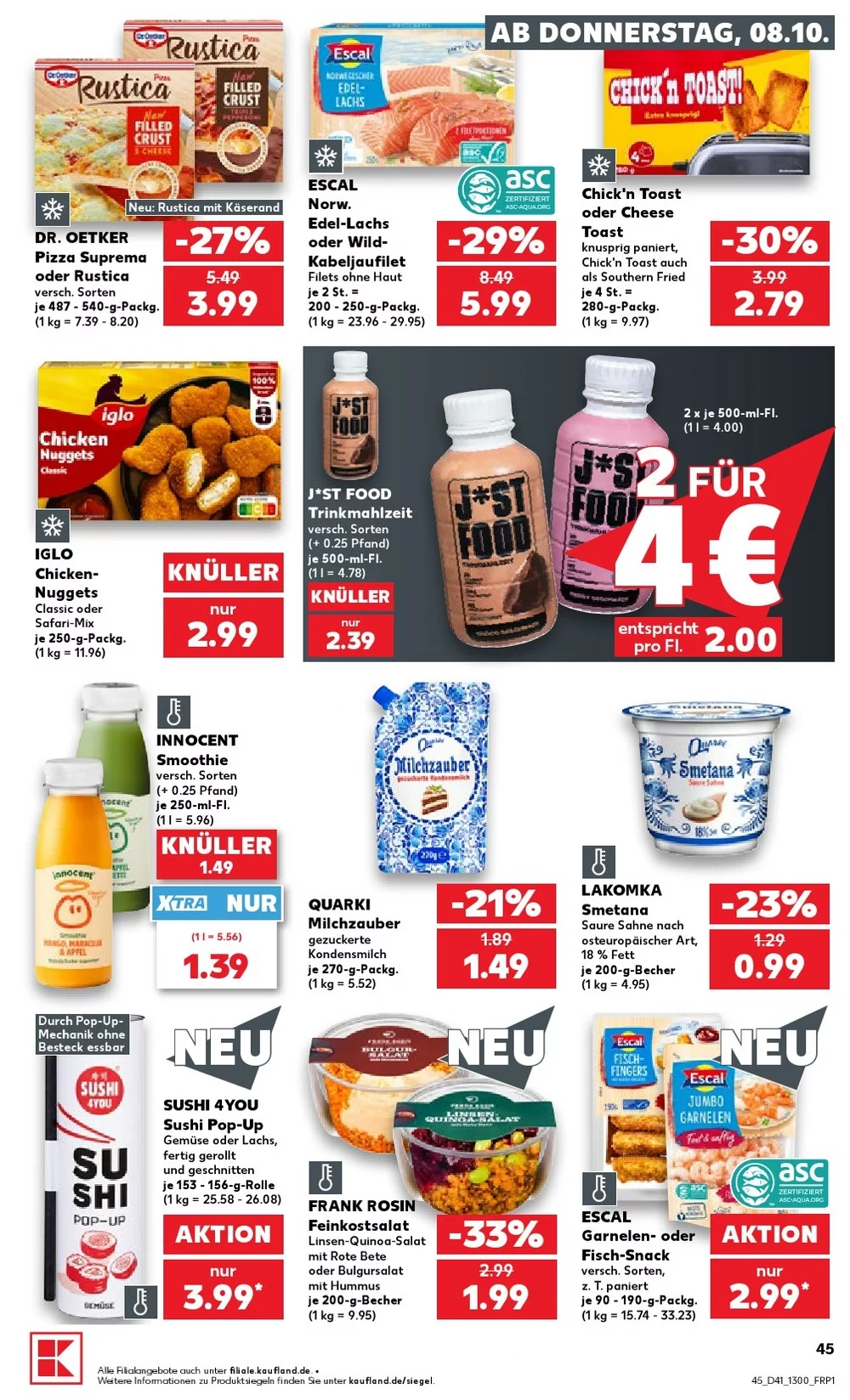 kaufland prospekt oktomer 8 14 45