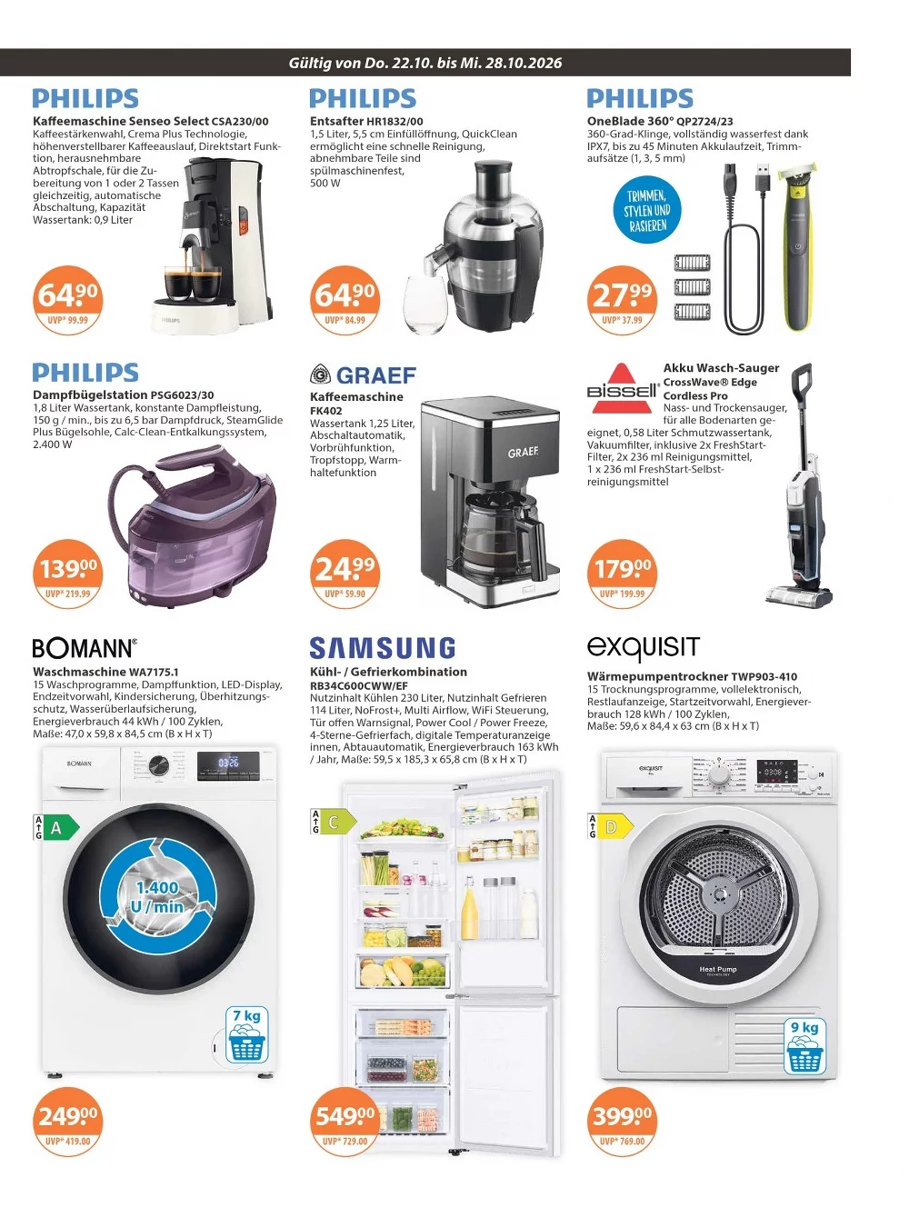 v markt prospekt oktober 22 28 17