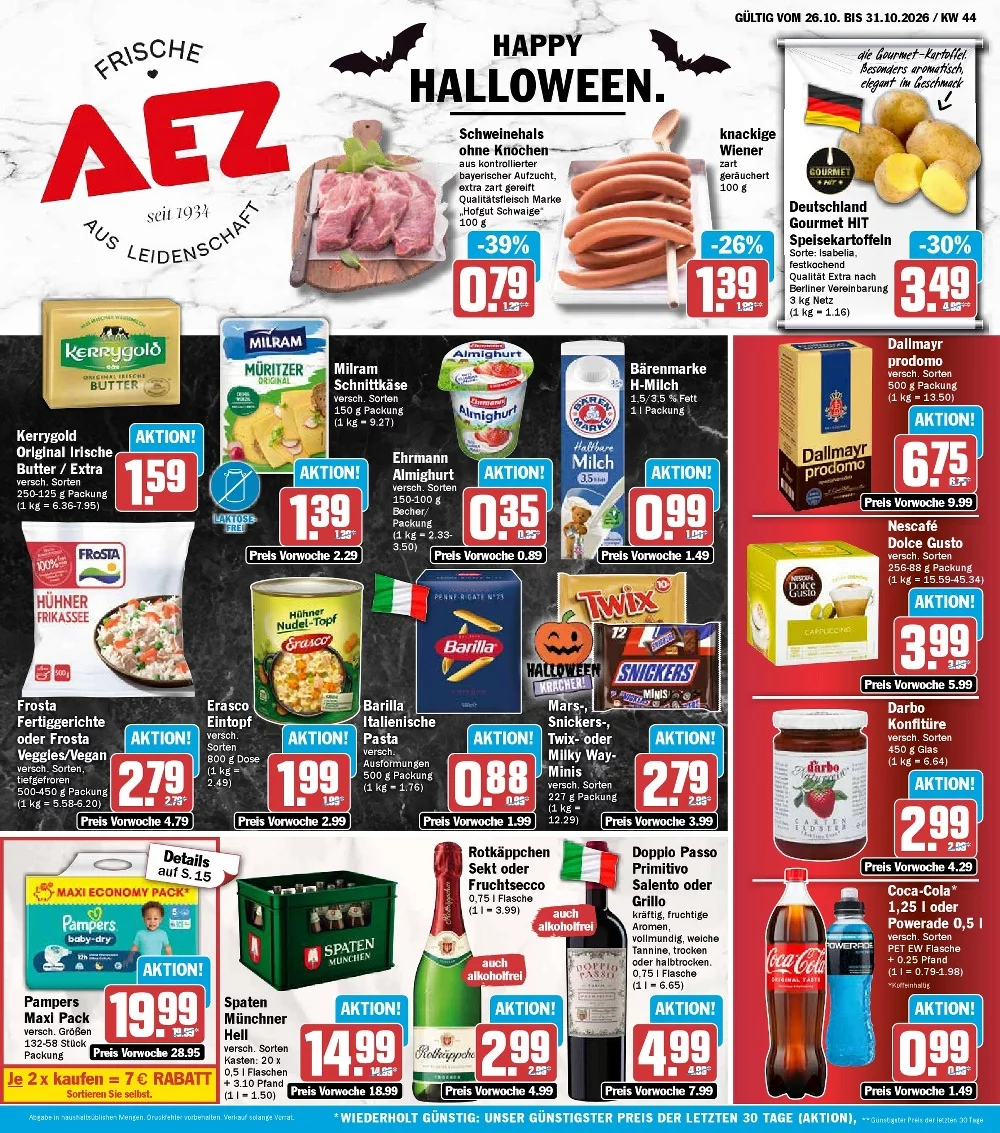 AEZ Prospekt 26.10.2026 bis 31.10.2026 1 aez prospekt kw-44