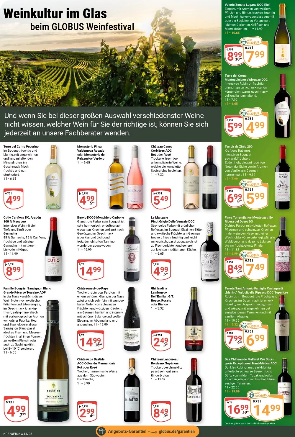 globus prospekt oktober 26 31 18