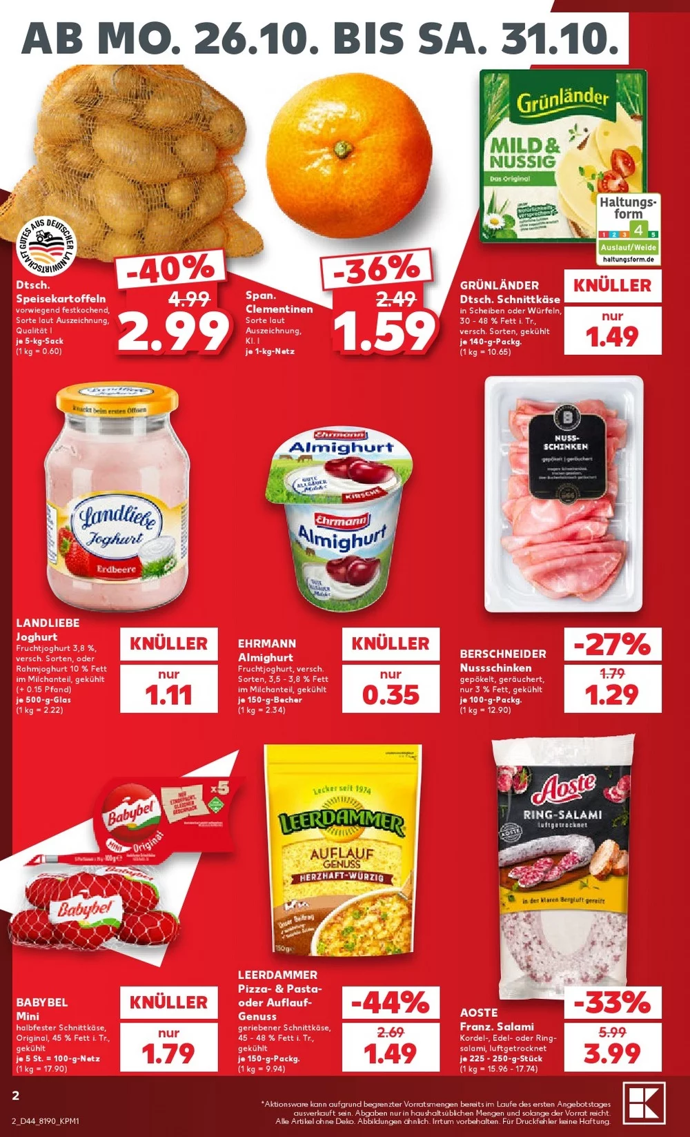 kaufland prospekt oktober 26 31 2