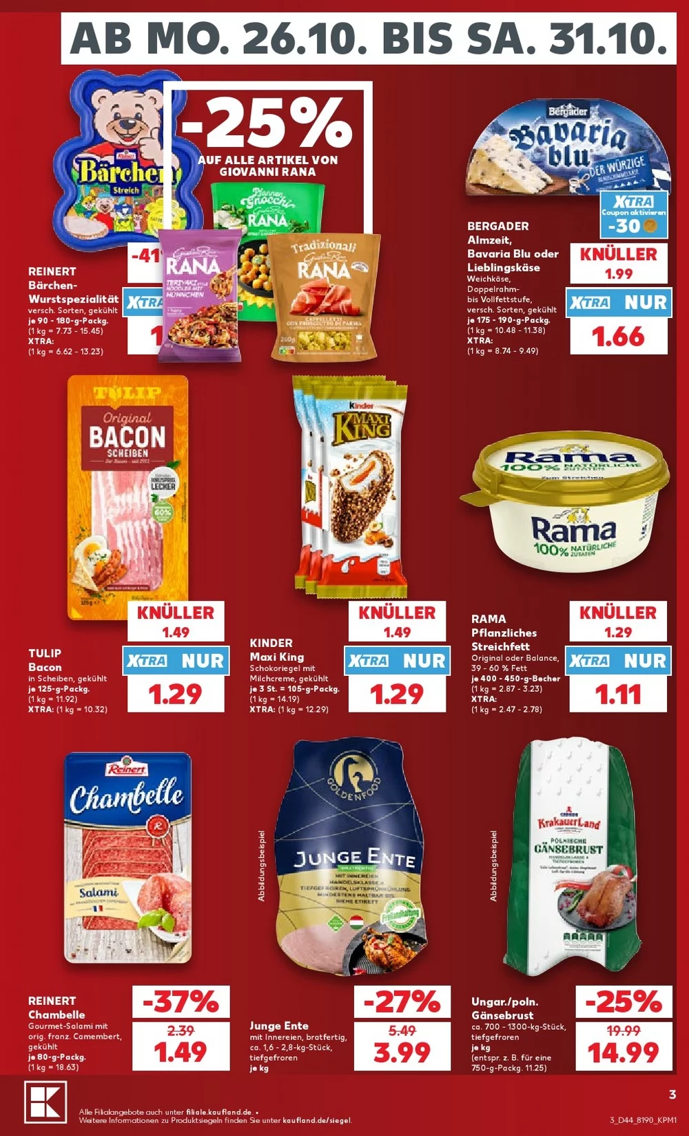 kaufland prospekt oktober 26 31 3