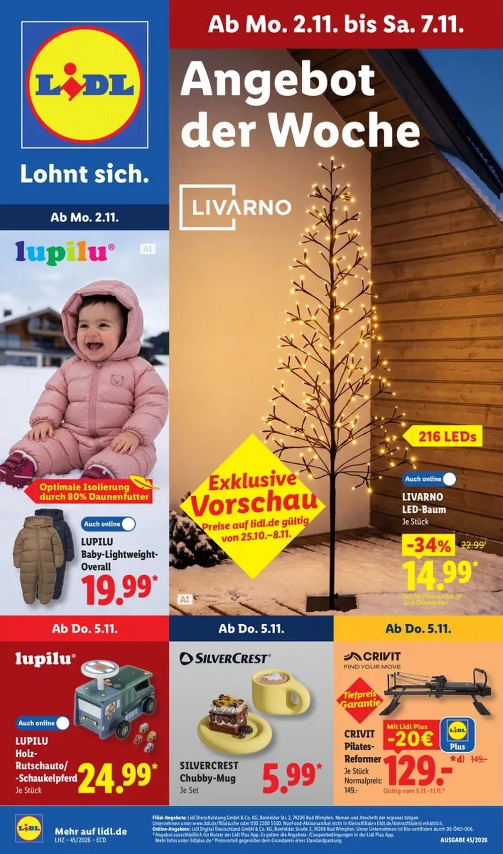 Lidl Prospekt 02.11.2026 bis 07.11.2026 1 lidl prospekt kw-45