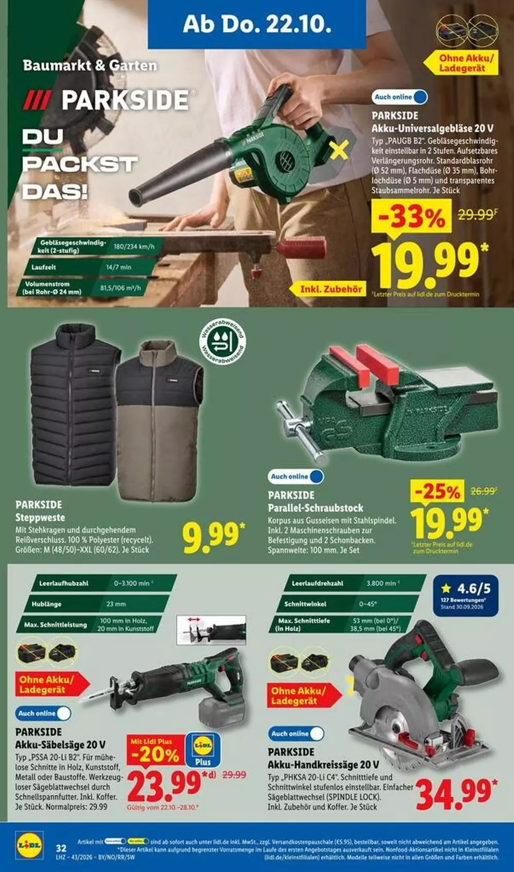 lidl prospekt oktober 19 24 46 160