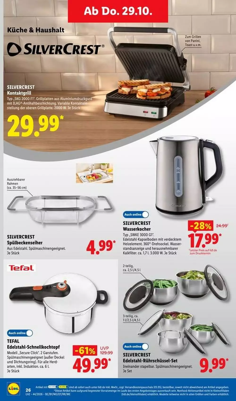 lidl prospekt oktober 26 31 46 144
