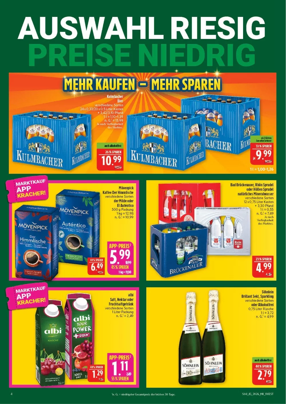 Marktkauf Prospekt Nord 02.11.2026 bis 07.11.2026 4 marktkrauf hof prospekt november 2 7 4