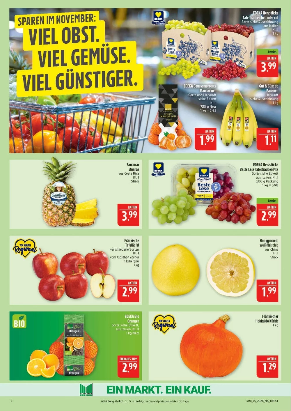 marktkrauf hof prospekt november 2 7 8