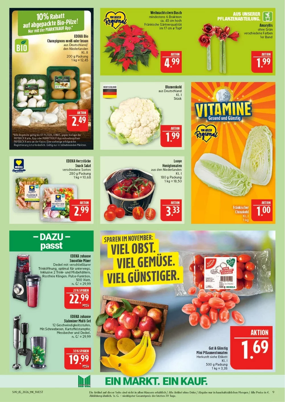 marktkrauf hof prospekt november 2 7 9