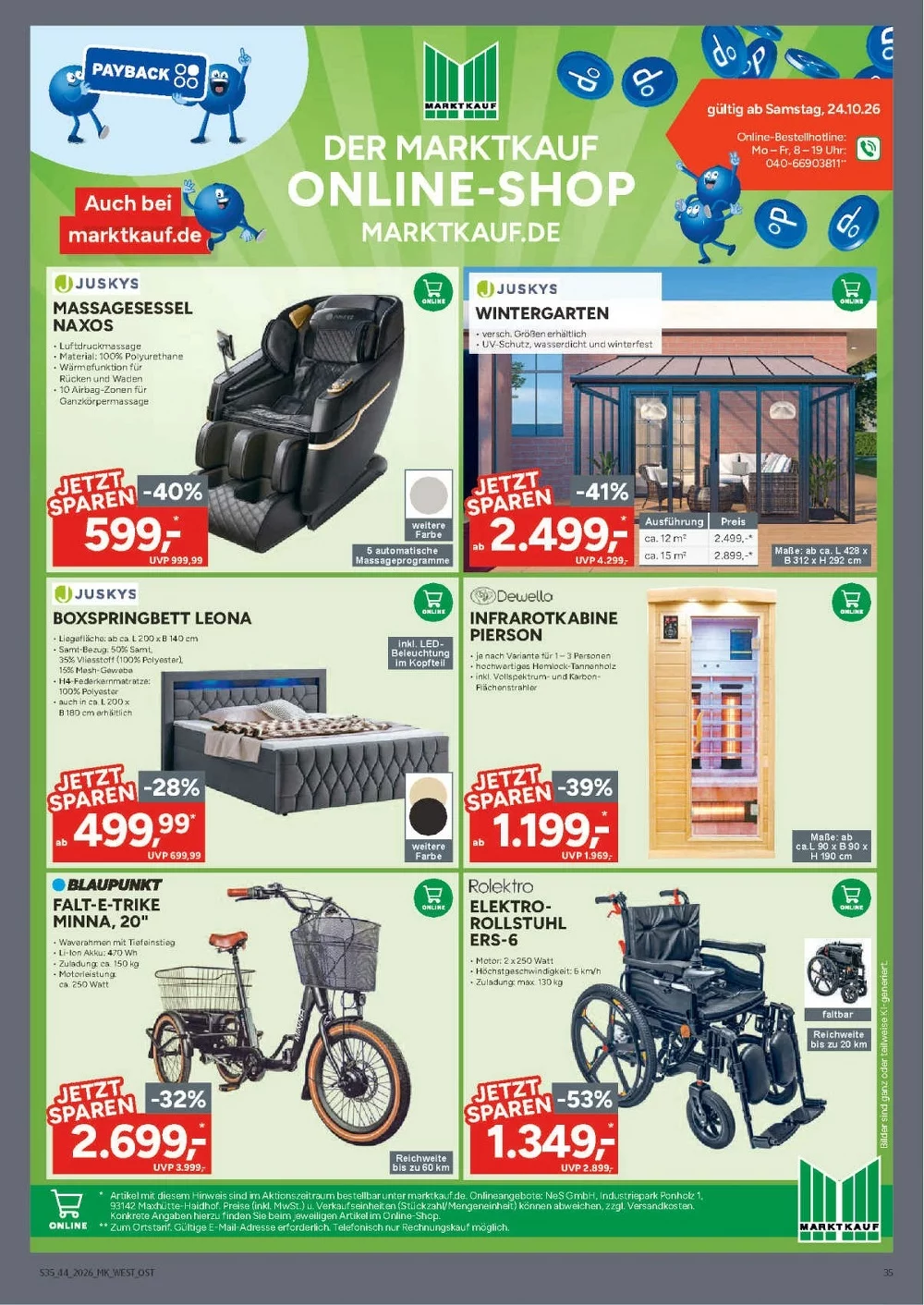 marktkrauf hof prospekt oktober 26 31 35
