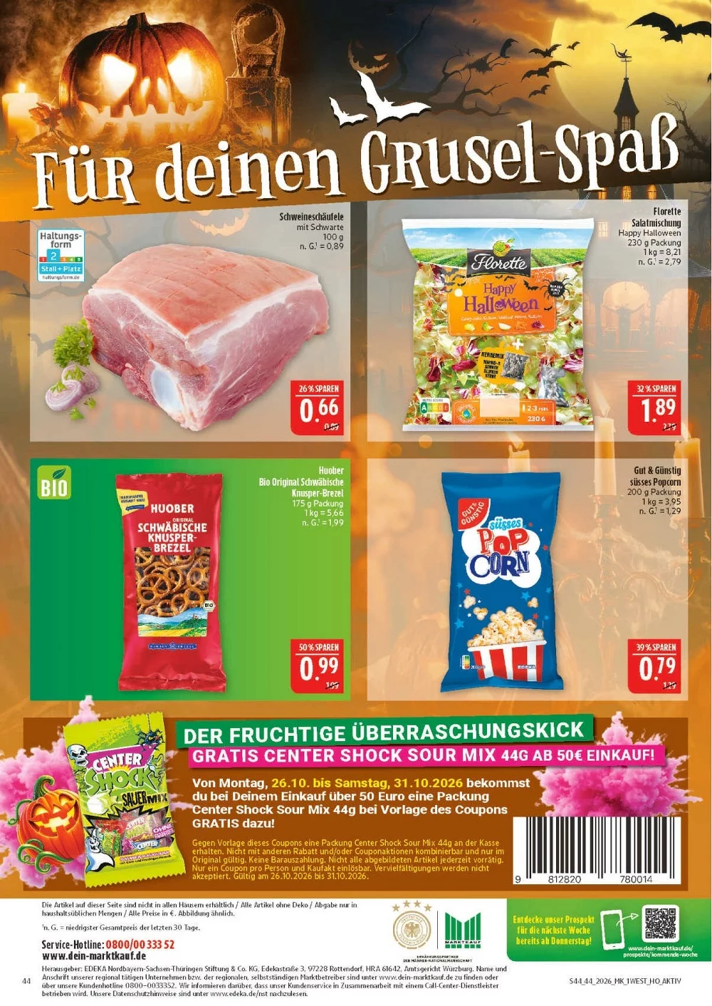 marktkrauf hof prospekt oktober 26 31 44