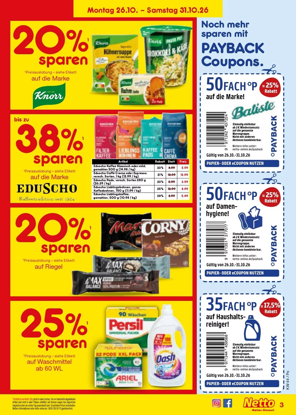 netto marken prospekt oktober 26 31 3