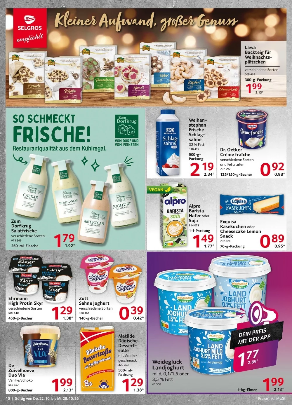 selgros prisoekt oktober 22 28 10