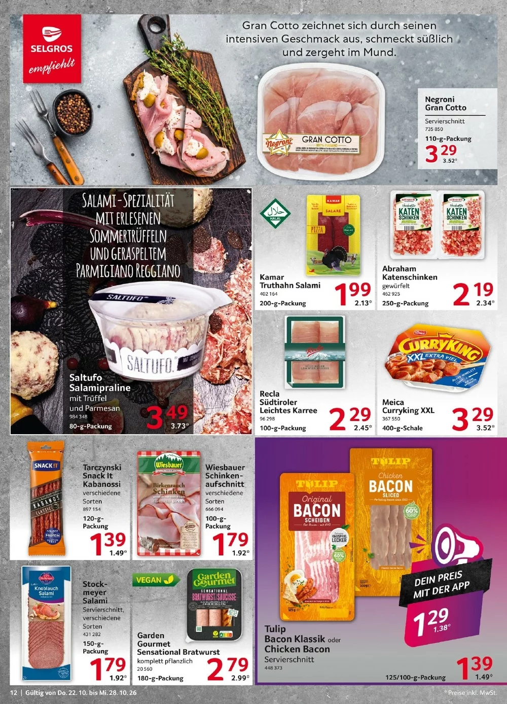 selgros prisoekt oktober 22 28 12