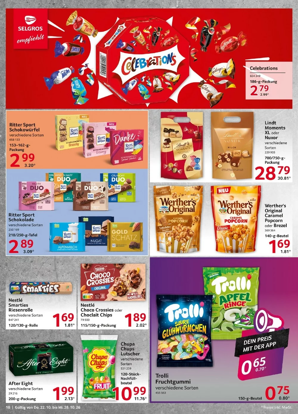 selgros prisoekt oktober 22 28 18